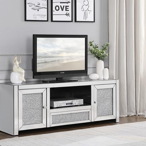 Noralie Mirrored TV Stand – Acme Furniture