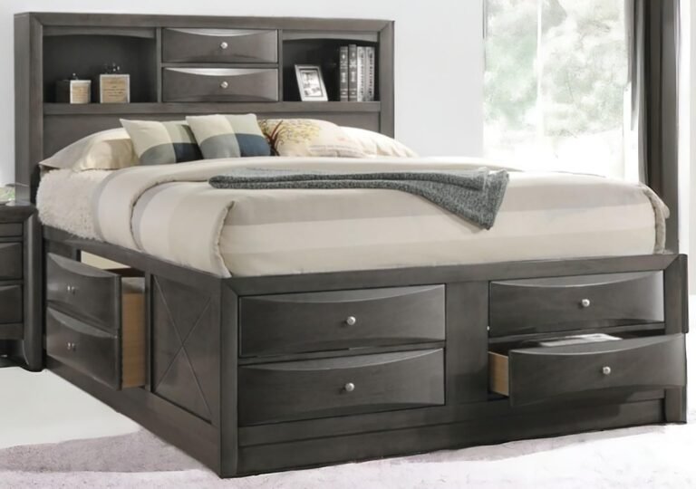 Acme Cargo 60" Storage Bed – Industrial Metal & Wood Bedroom Furniture