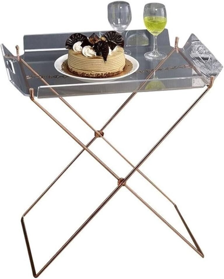 Cercie Clear Copper Tray Table