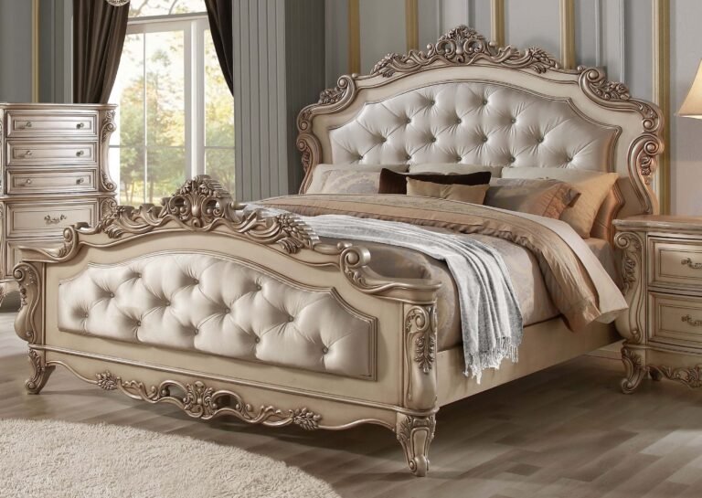 Gorsedd Bed by Acme Furniture – Upholstered Platform Bed Frame