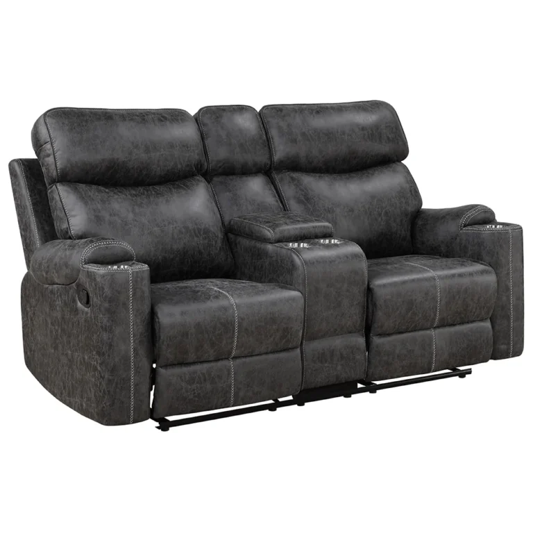 Hirah Motion Loveseat | Reclining Loveseat with Console