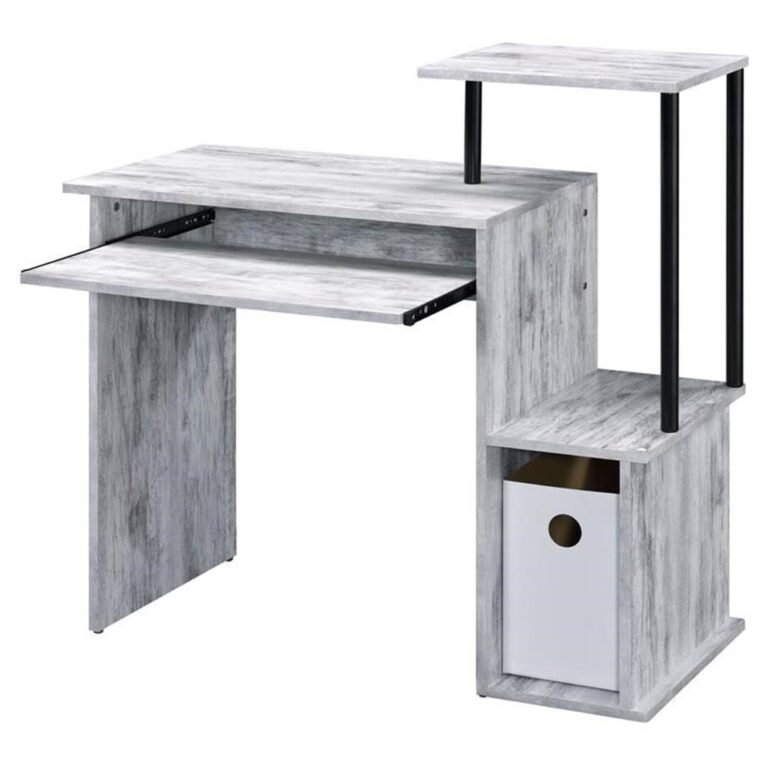 Lyphre Computer Desk – Modern 10-Drawer Workspace by Acme Furniture