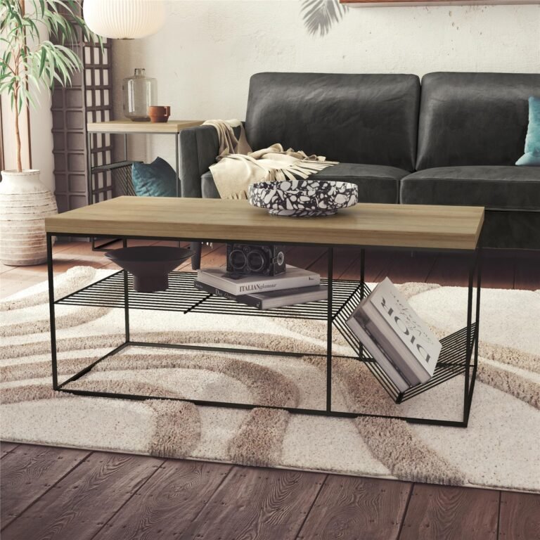 Nineel Coffee Table – Modern 10-Inch Height Design