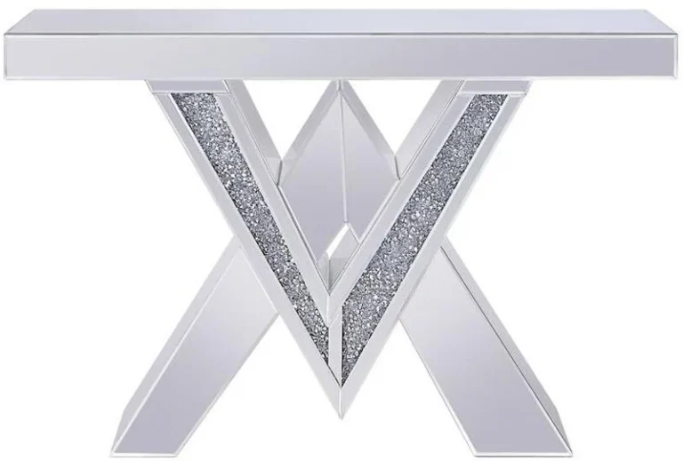 Noralie Mirrored Console Table | Acme Furniture