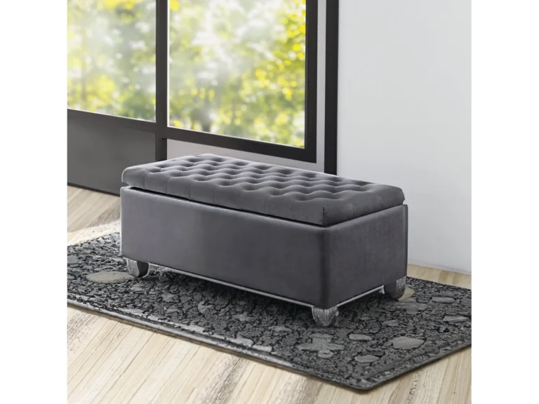 Rebekah Storage Bench – Upholstered Entryway Seating with Hidden Storage