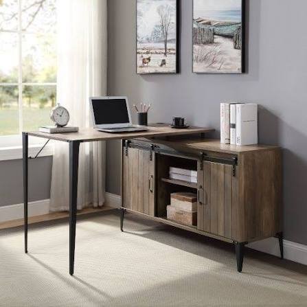 Zakwani Black Oak Writing Desk