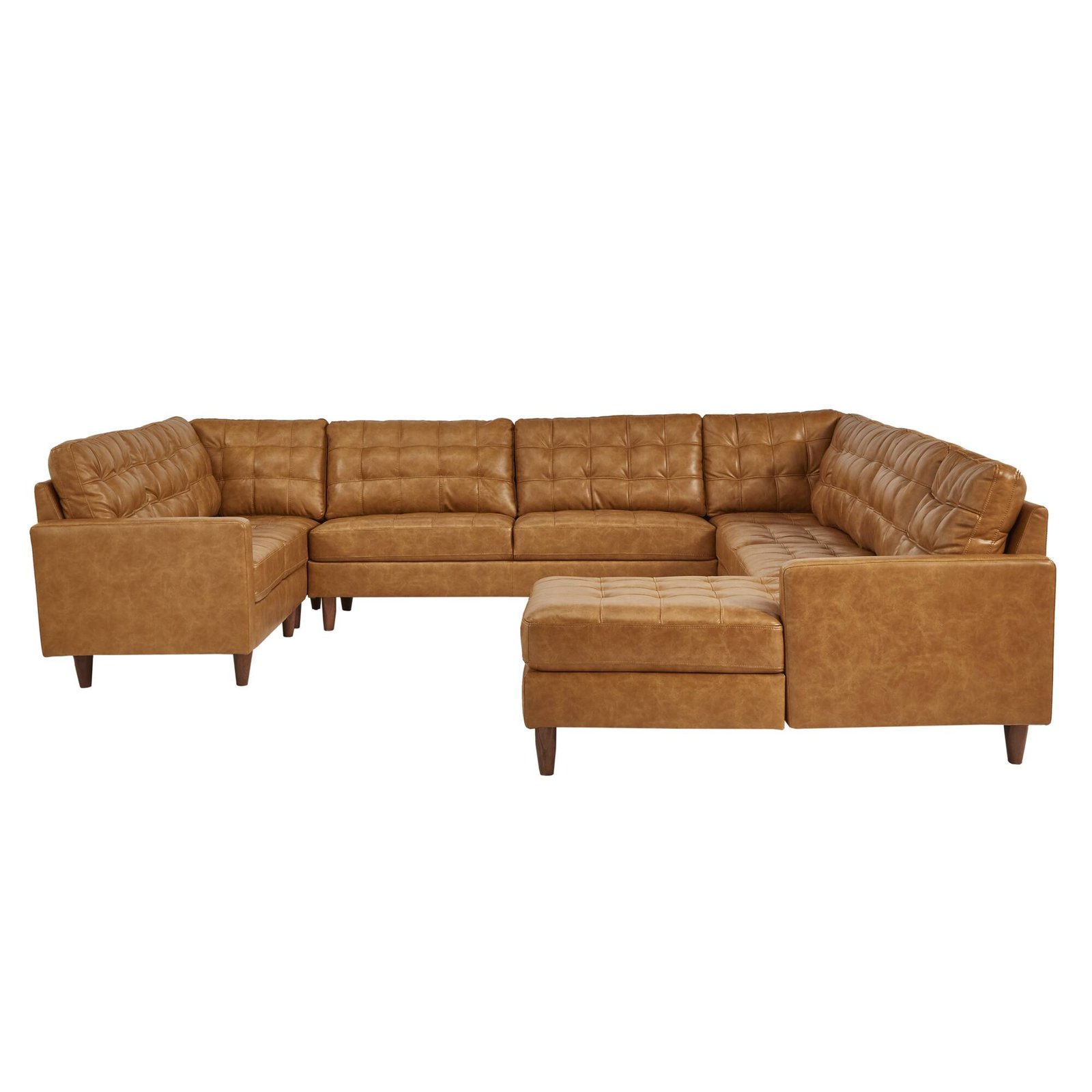 Navarro Leather-Gel Sectional